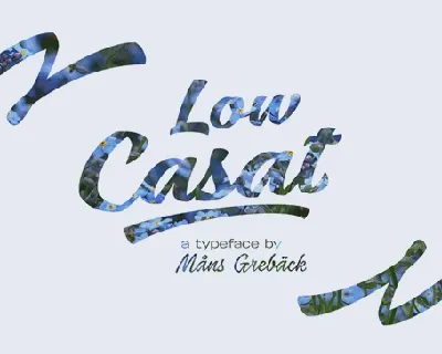 Low Casat Light Free font