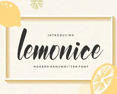 Lemonice font