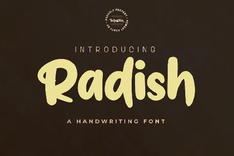 Radish font