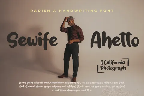 Radish font