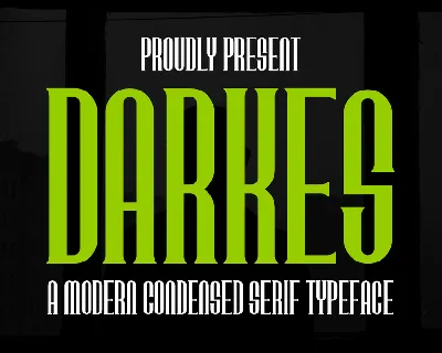 DARKES font