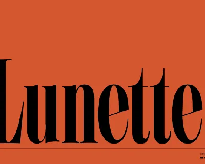 Lunette font