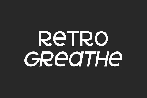 Retro Greathe font