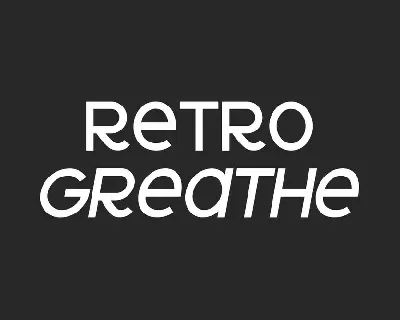 Retro Greathe font