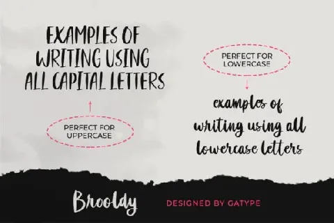 Brooldy font