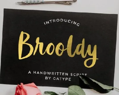 Brooldy font