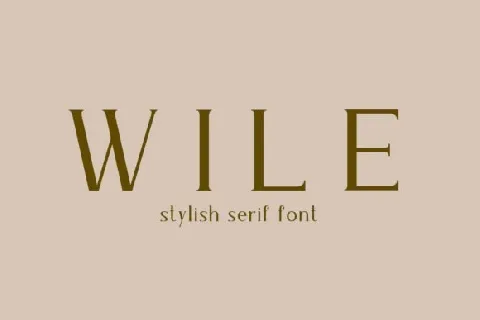 Wile font