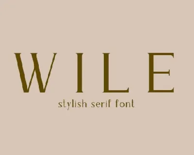 Wile font