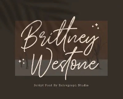 Brittney Westone font