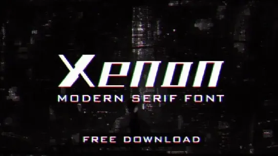 Xenon Display font