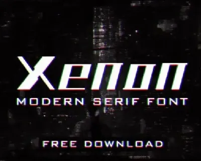 Xenon Display font