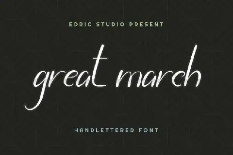 Great March Script font