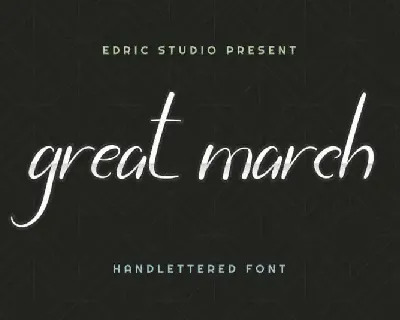 Great March Script font