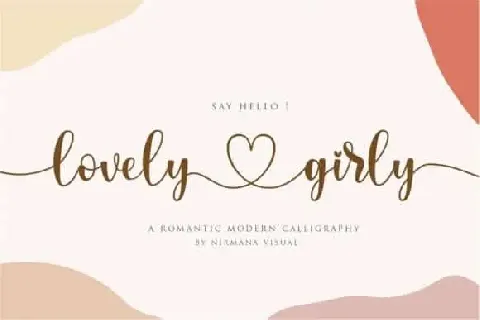 Lovely Girly Calligraphy font