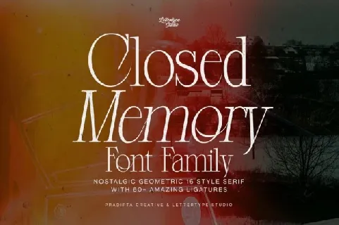 Closed Memory font