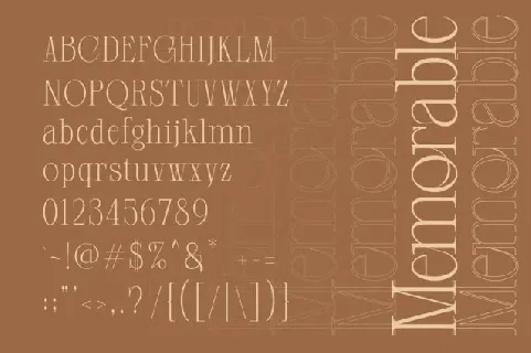 Closed Memory font