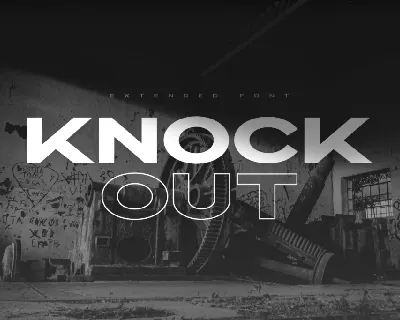 Knockout font