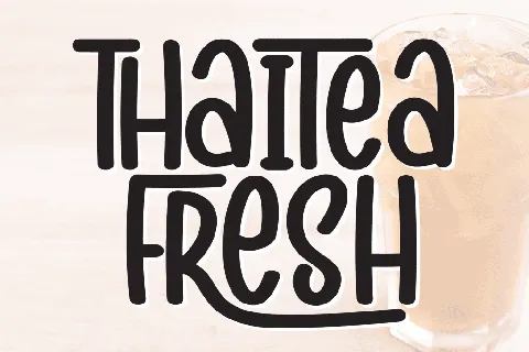 Thaitea Fresh font