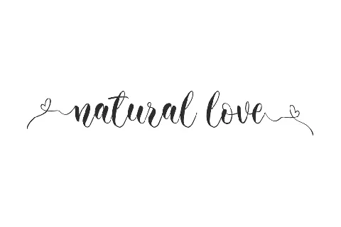 Natural Love Demo font