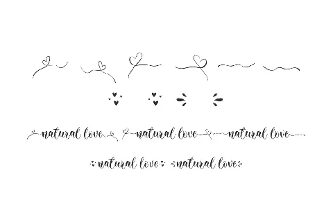 Natural Love Demo font
