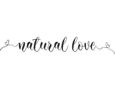 Natural Love Demo font