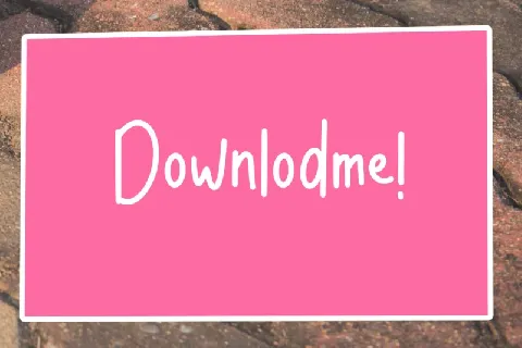 Downloadme Handwritten font