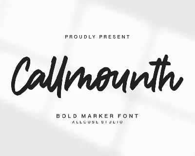 Callmounth font