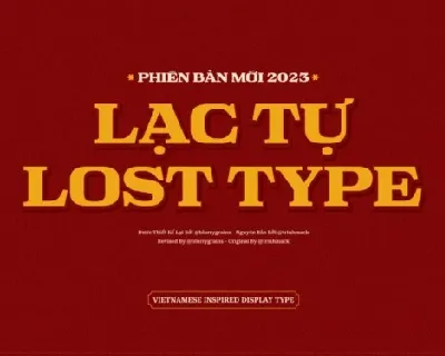 Lost Type font