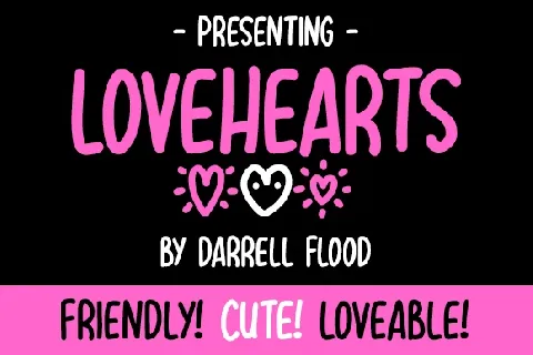 Lovehearts Family font