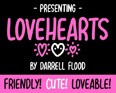 Lovehearts Family font