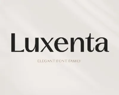 Luxenta Family font