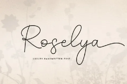 Roselya Script font