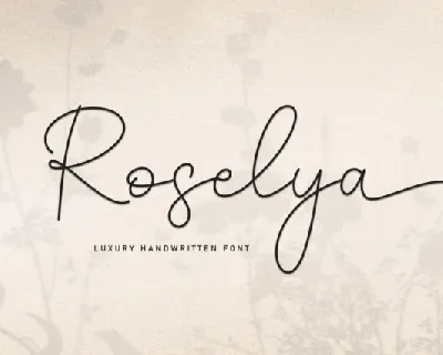 Roselya Script font