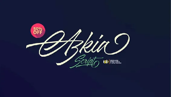 Azkia Script Free font