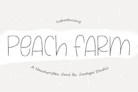 PeachFarm_PERSONALUSEONLY font