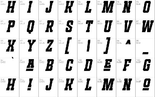 Famous College font