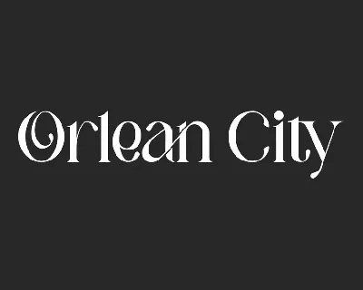 Orlean City font