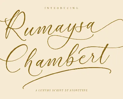 Rumaysa Chambert font
