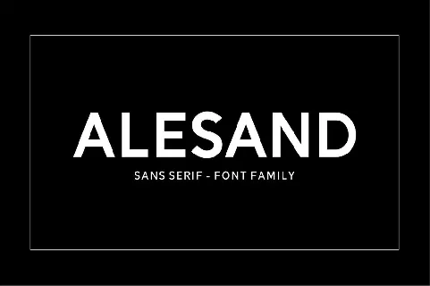 Alesand font