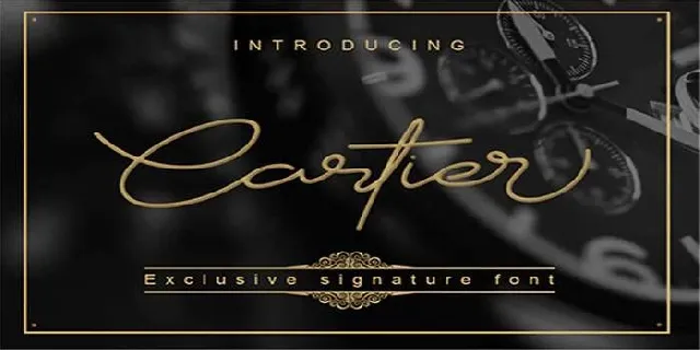 Cartier font