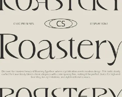 CS Roastery font