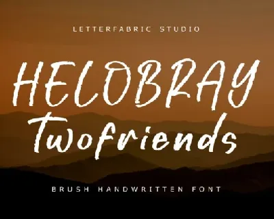 Helobray Twofriends font