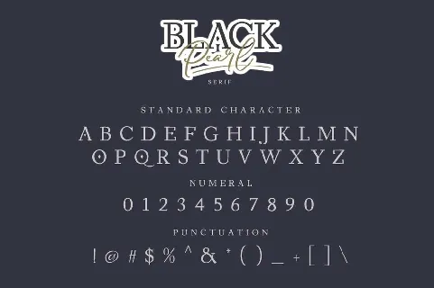 Black Pearl Duo font