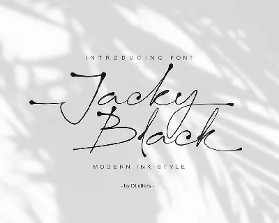Jacky Black Trial font