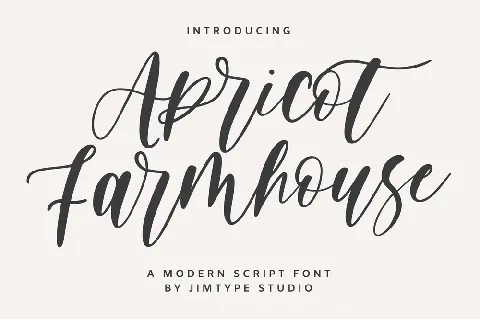 ApricotFarmhouse_PERSONALUSE font