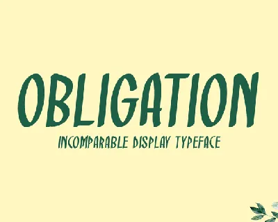 Obligation font