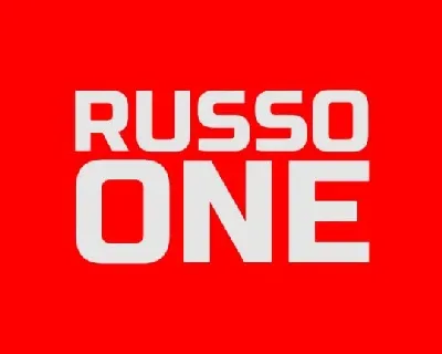 Russo One font