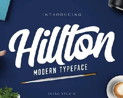 Hilton Script font