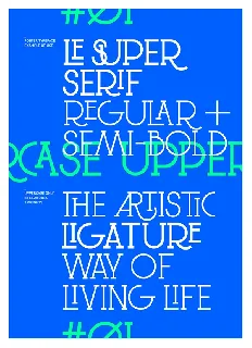 Le Super Serif font