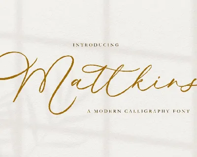 Mattkins font